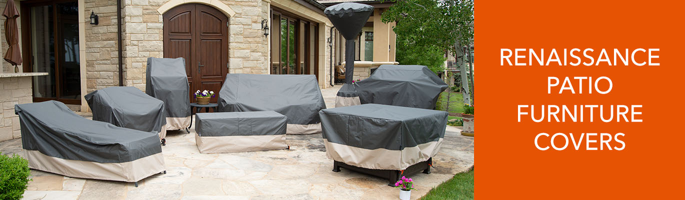 Modern Leisure Renaissance 65-in W x 44.5-in H Gray and Atmosphere Gas  Grill Cover in the Grill Covers department at