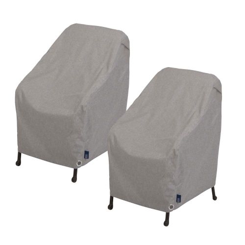 Garrison Patio Chair Cover, Waterproof, 27"L x 34"W x 31"H, 2-Pack, Granite
