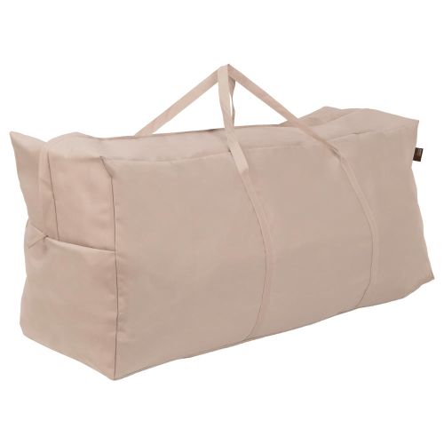 Chalet Patio Cushion & Cover Storage Bag, 45.5"L x 13.75"W x 20"H, Beige
