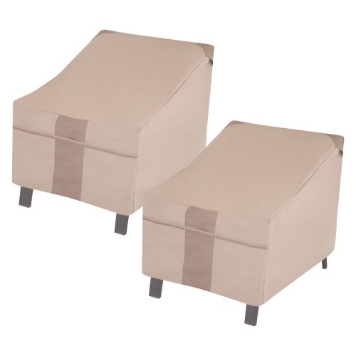 Monterey Patio Lounge Chair Cover, 35"L x 38"W x 31"H, 2-Pack, Beige