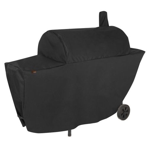 Chalet Chimney Smoker Charcoal Grill Cover, 67"L x 26"W x 50"H, Black