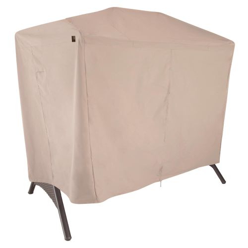 Chalet 2-Seat Patio Canopy Swing Cover, 87"L x 64"W x 66"H, Beige