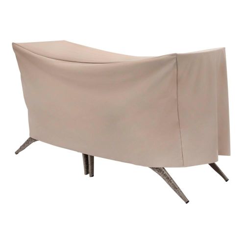 Basics Patio Bistro Table & Chair Set Cover, 65"L x 32"W x 30"H, Beige