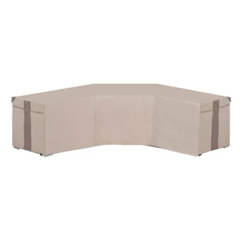 Monterey Patio Sectional Lounge Set Cover, V-Shaped, 100"L x 33.5"W x 31"H, Beige