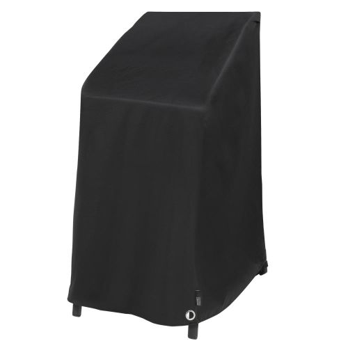 Black Diamond Stackable High Back Chair & Bar Stool Cover, Waterproof, 27"L x 27"W x 49"H, Black