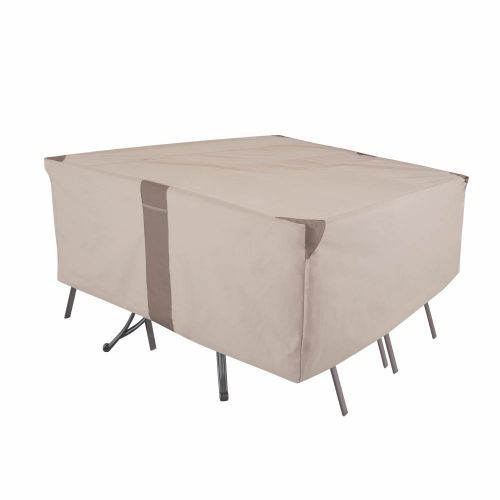 Monterey Rect/Oval Patio Table & Chair Set Cover, 100"L x 70"W x 35"H, Beige