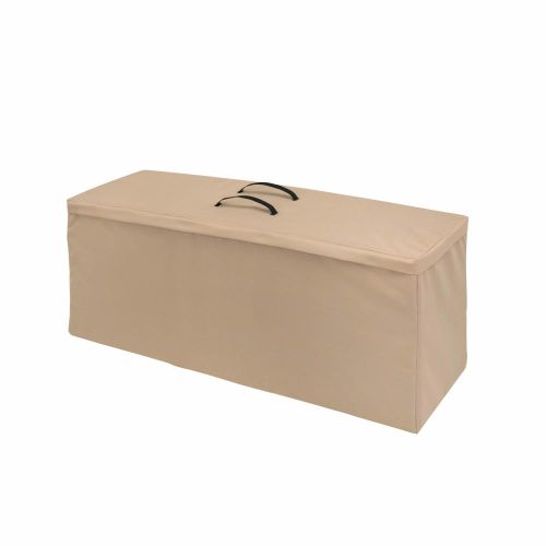 Basics Patio Cushion & Cover Storage Bag, 48"L x 16"W x 22"H, Khaki