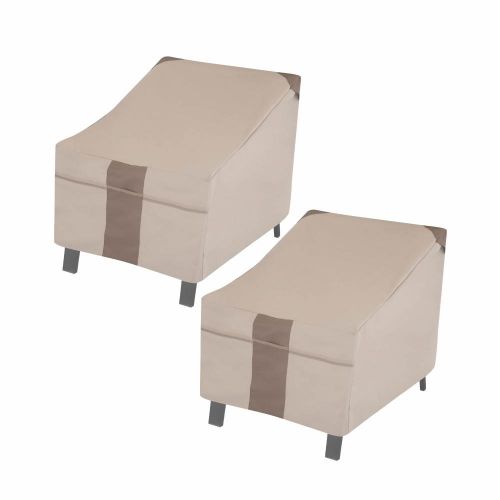 Monterey Patio Lounge Chair Cover, 35"L x 38"W x 31"H, 2-Pack, Beige