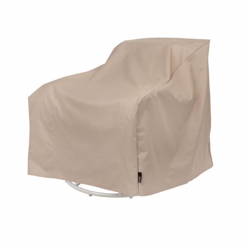 Basics Patio Swivel Lounge Chair Cover, 37.5"L x 39.25"W x 38.5"H, Beige