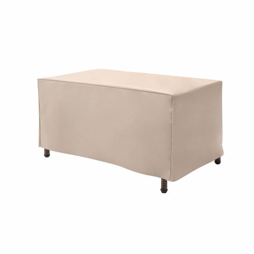 Basics Patio Coffee Table Cover, 37"L x 22"W x 17"H, Beige
