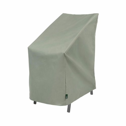 Basics Patio Stackable High Back Chair & Bar Stool Cover, 27" Square x 49"H, Sage