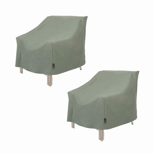 Basics Patio Chair Cover, 33"L x 34"W x 31"H, 2-Pack, Sage