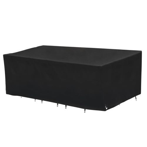 Black Diamond Rect/Oval Patio Table & Chair Set Cover, Waterproof, 108"L x 64"W x 34"H, Black