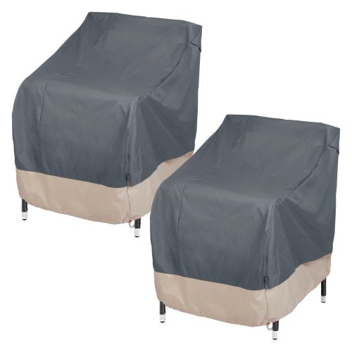 Renaissance Patio Chair Cover, 27"L x 34"W x 31"H, 2-Pack, Gray