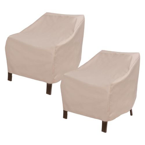 Chalet Patio Chair Cover, 27"L x 34"W x 31"H, 2-Pack, Beige