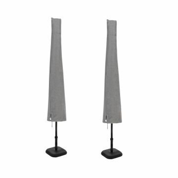 Garrison Patio & Market Umbrella Cover, 21"L x 8"W x 73"H, 2-Pack, Granite